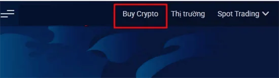 Chọn Buy Crypto
